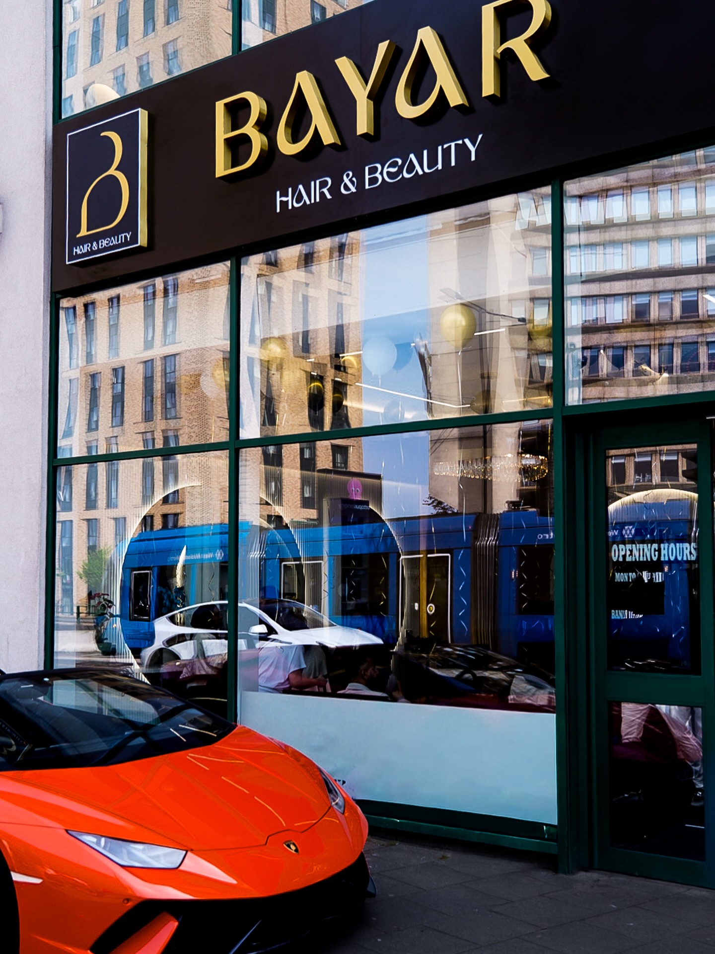 Front of Bayar Hair & Beauty salon on Hagley Road Birmingham